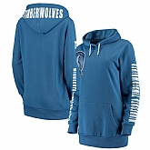 Women Minnesota Timberwolves G III 4Her by Carl Banks Overtime Pullover Hoodie Blue,baseball caps,new era cap wholesale,wholesale hats